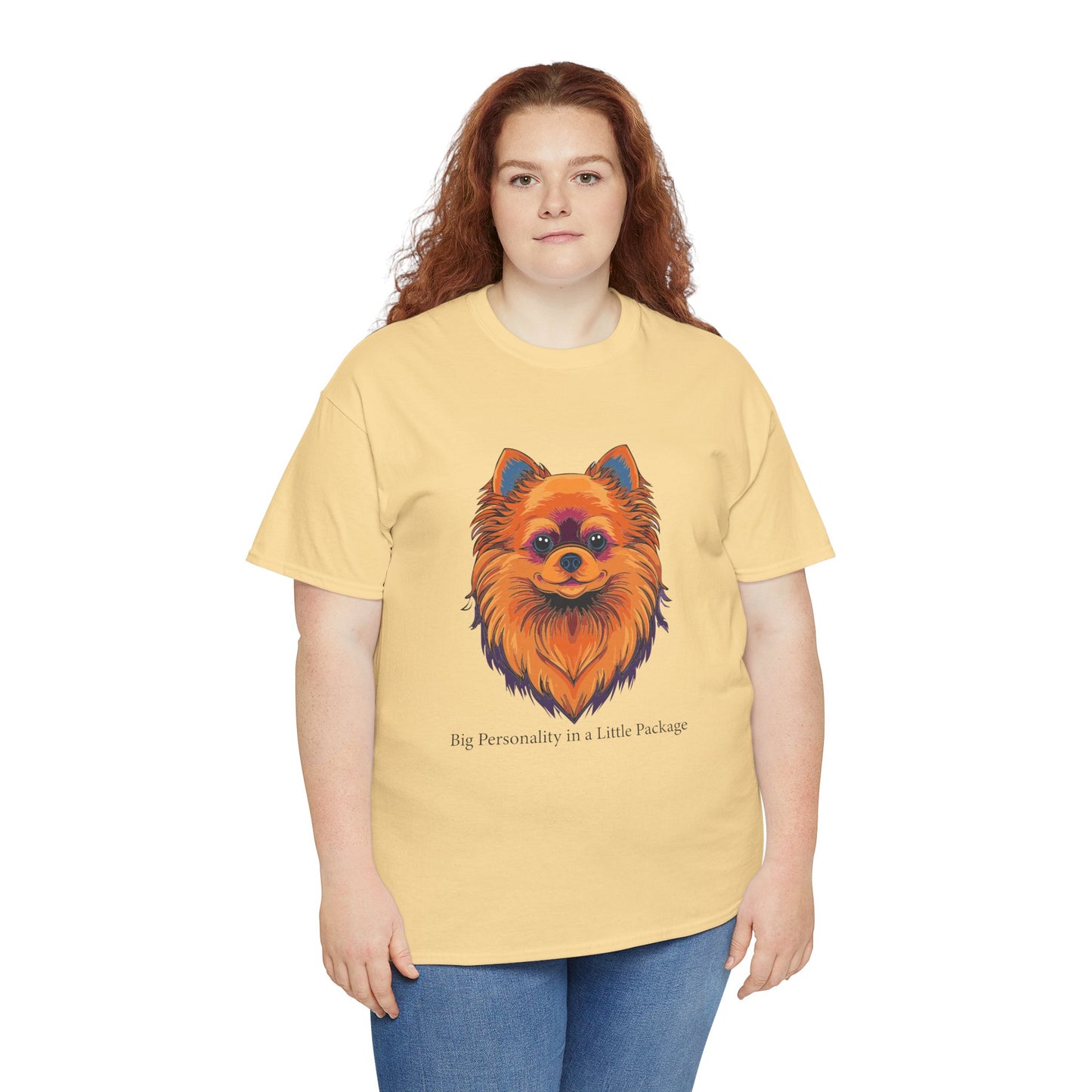 Pomerania - Gran personalidad en un paquete pequeño Camiseta unisex de algodón grueso