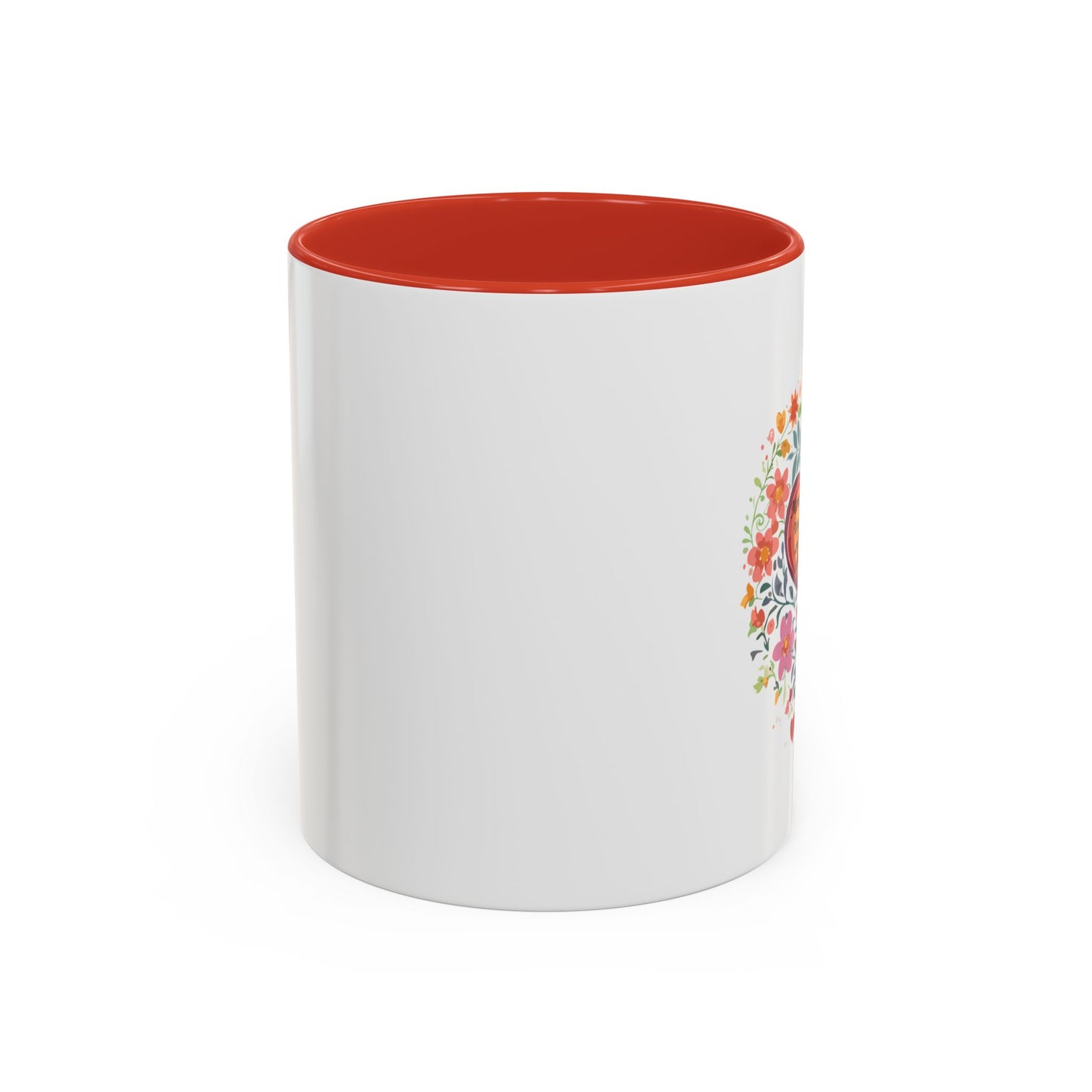 Mom Appreciation Heart Coffee Mug | Floral Design | 11 & 15oz Accent Mug