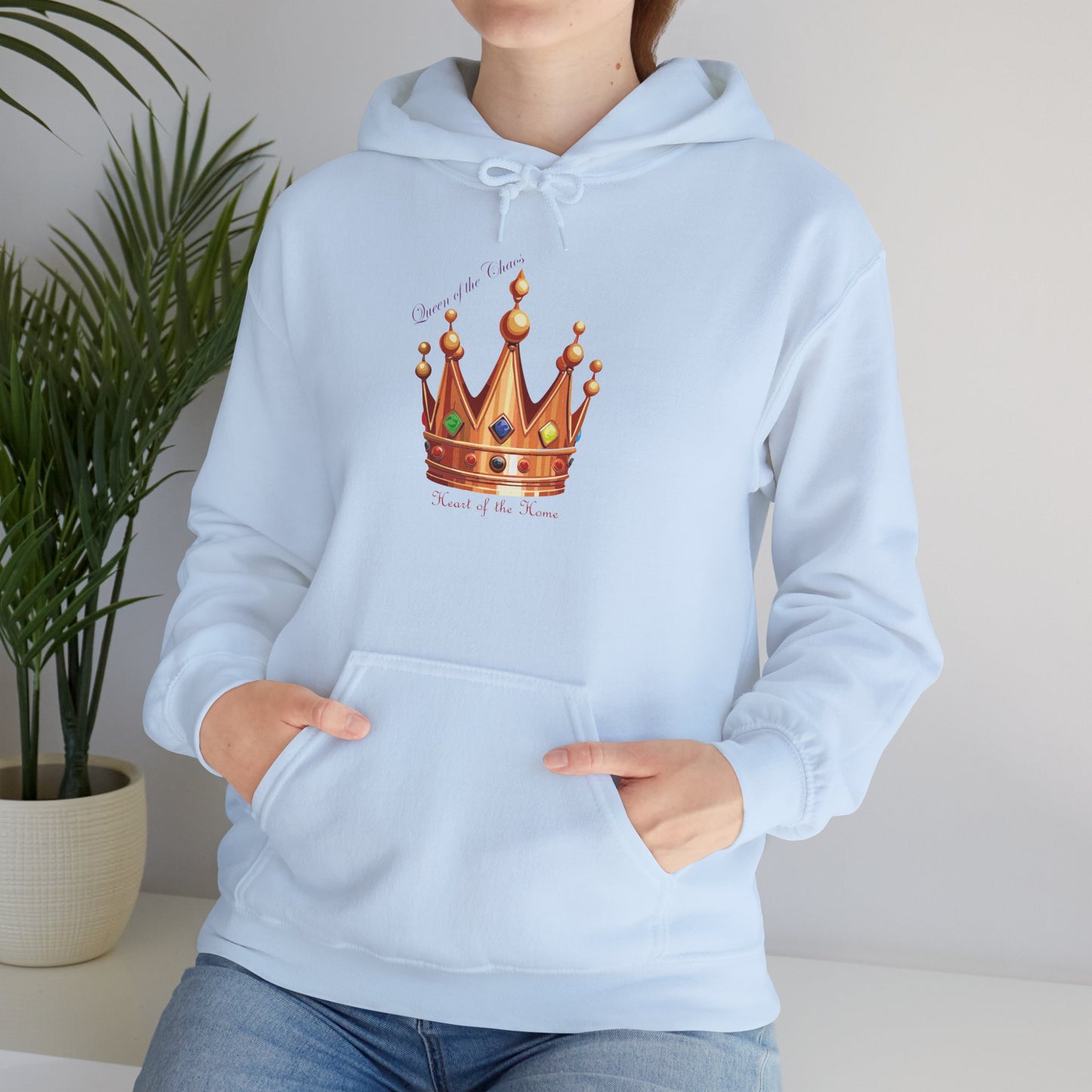 Queen of Chaos Unisex Hoodie – Heavy Blend Sweatshirt for Royal Vibes