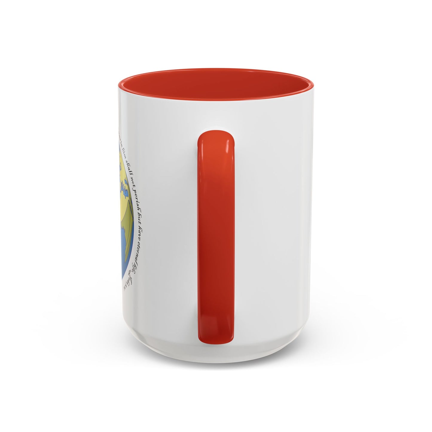 Taza de café con acento inspirador: diseño de fe y amor, perfecta para la motivación diaria.