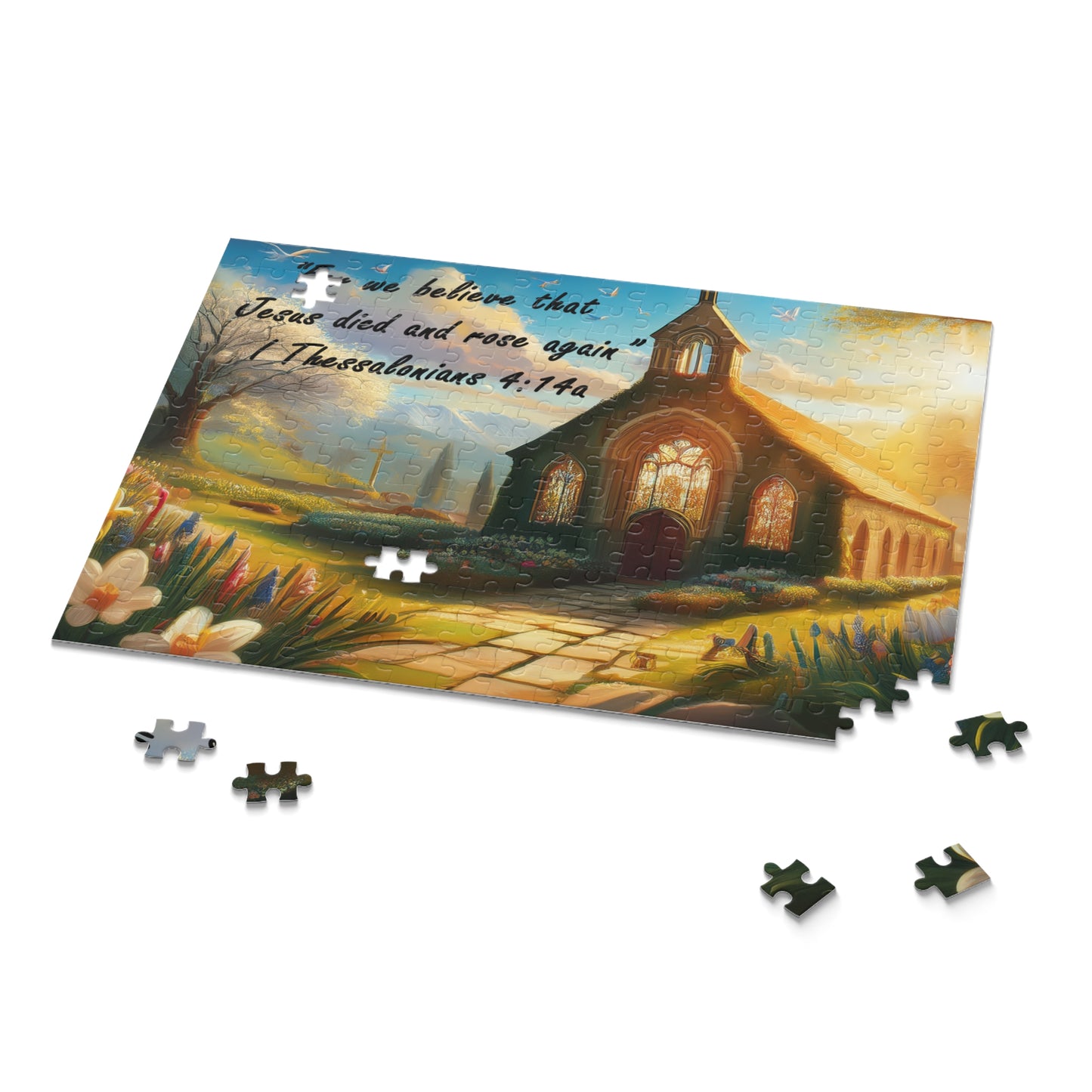 Rompecabezas inspirador de la iglesia - 120/252/500 piezas - Regalo inspirador