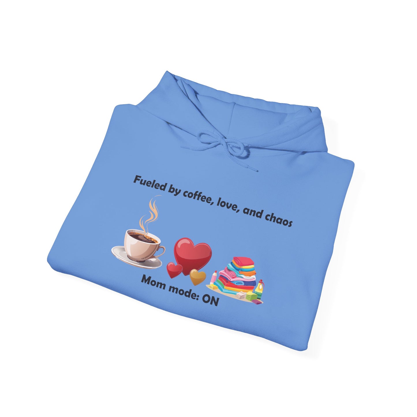 Mom Life Sweatshirt - Fueled by Coffee, Love, and Chaos