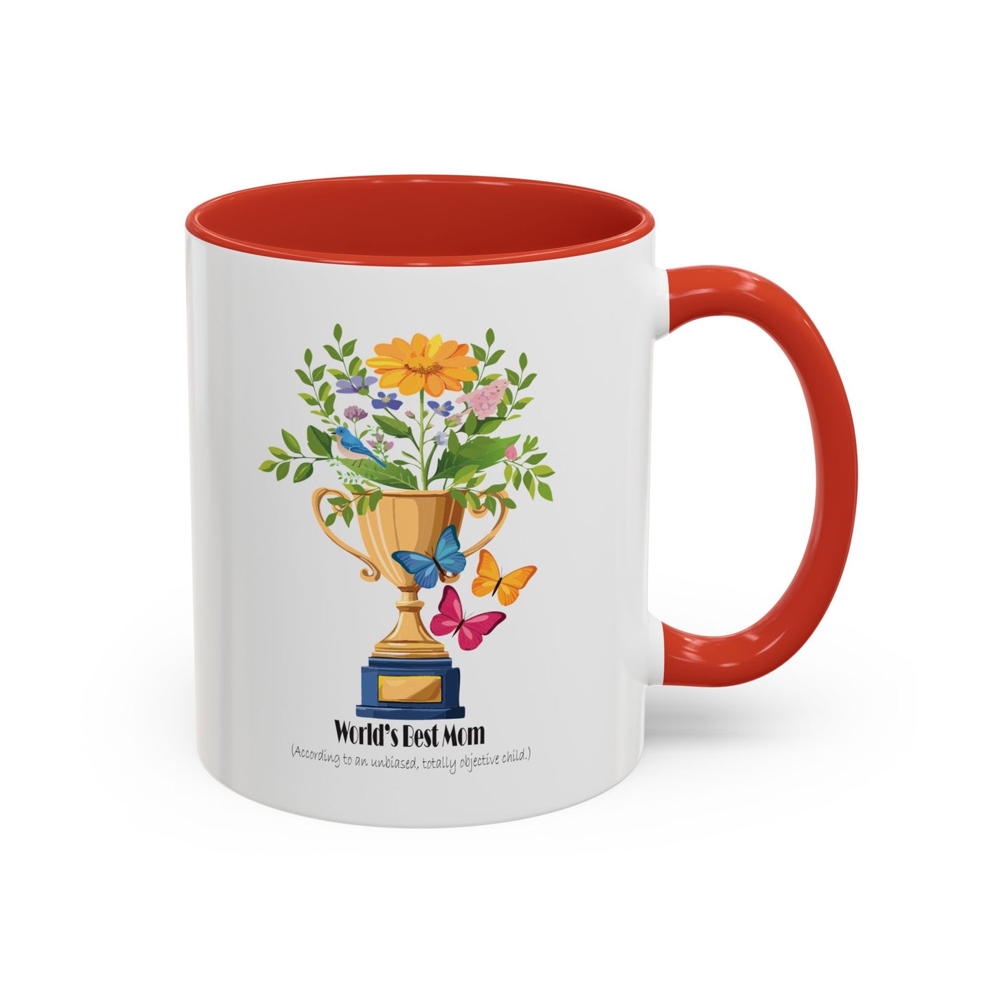 World's Best Mom Accent Coffee Mug - Perfect Gift for Mother's Day