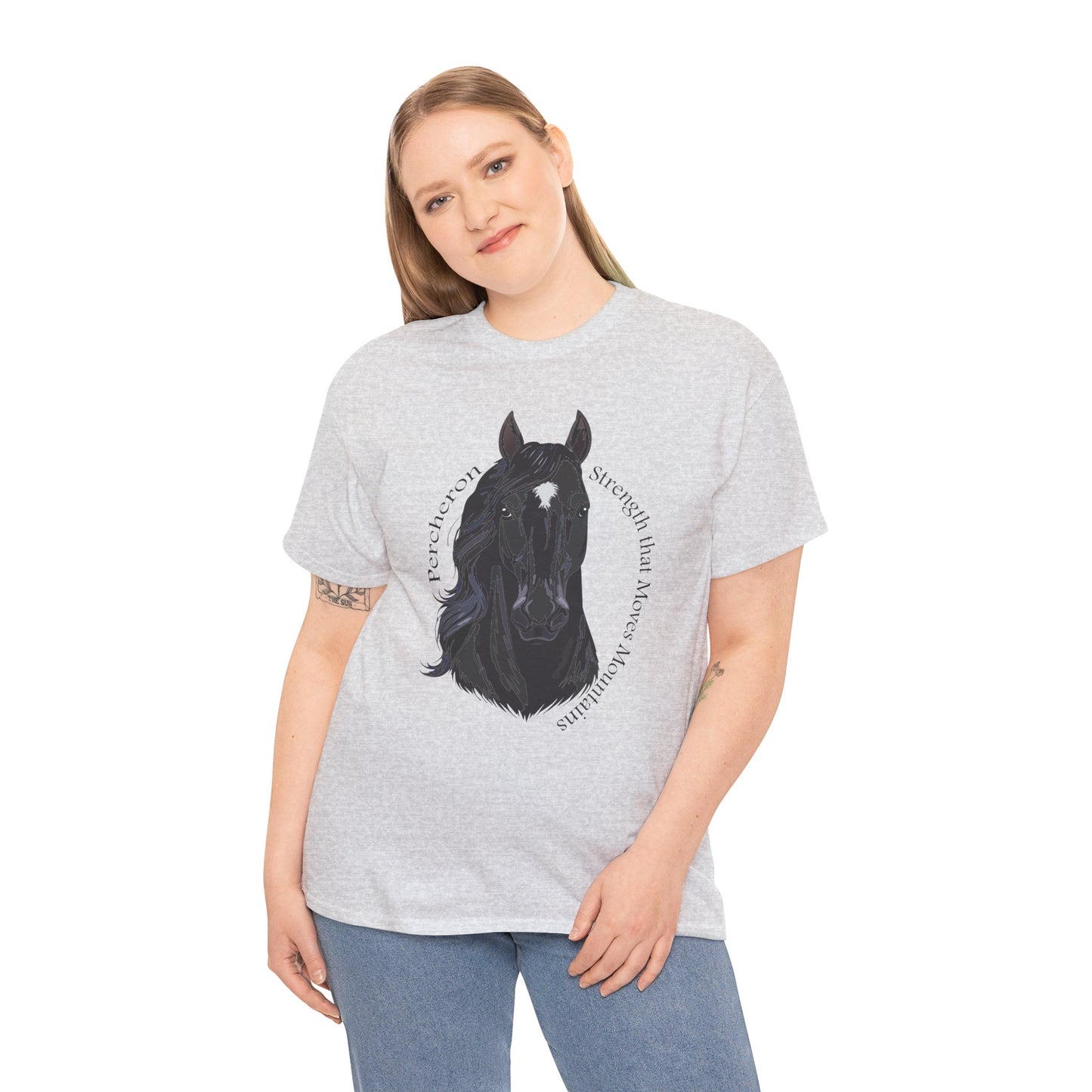 Percheron Unisex Heavy Cotton Tee - Horse Design