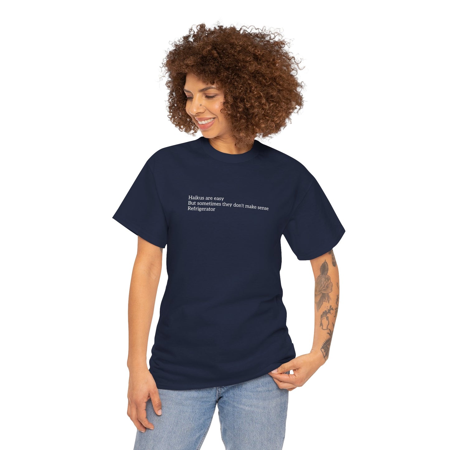 Haikus are Easy Unisex Heavy Cotton Tee