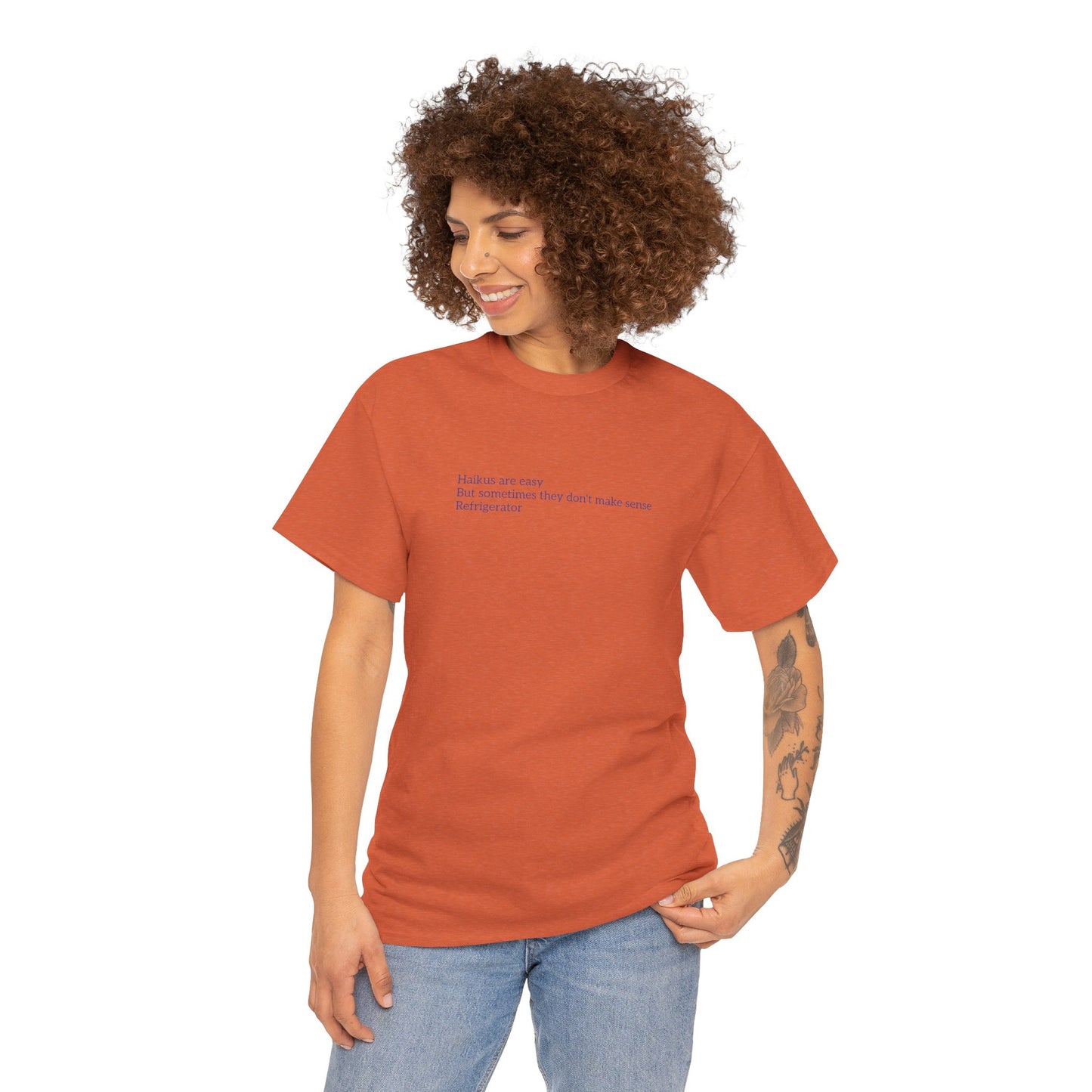 Haikus are Easy Unisex Heavy Cotton Tee
