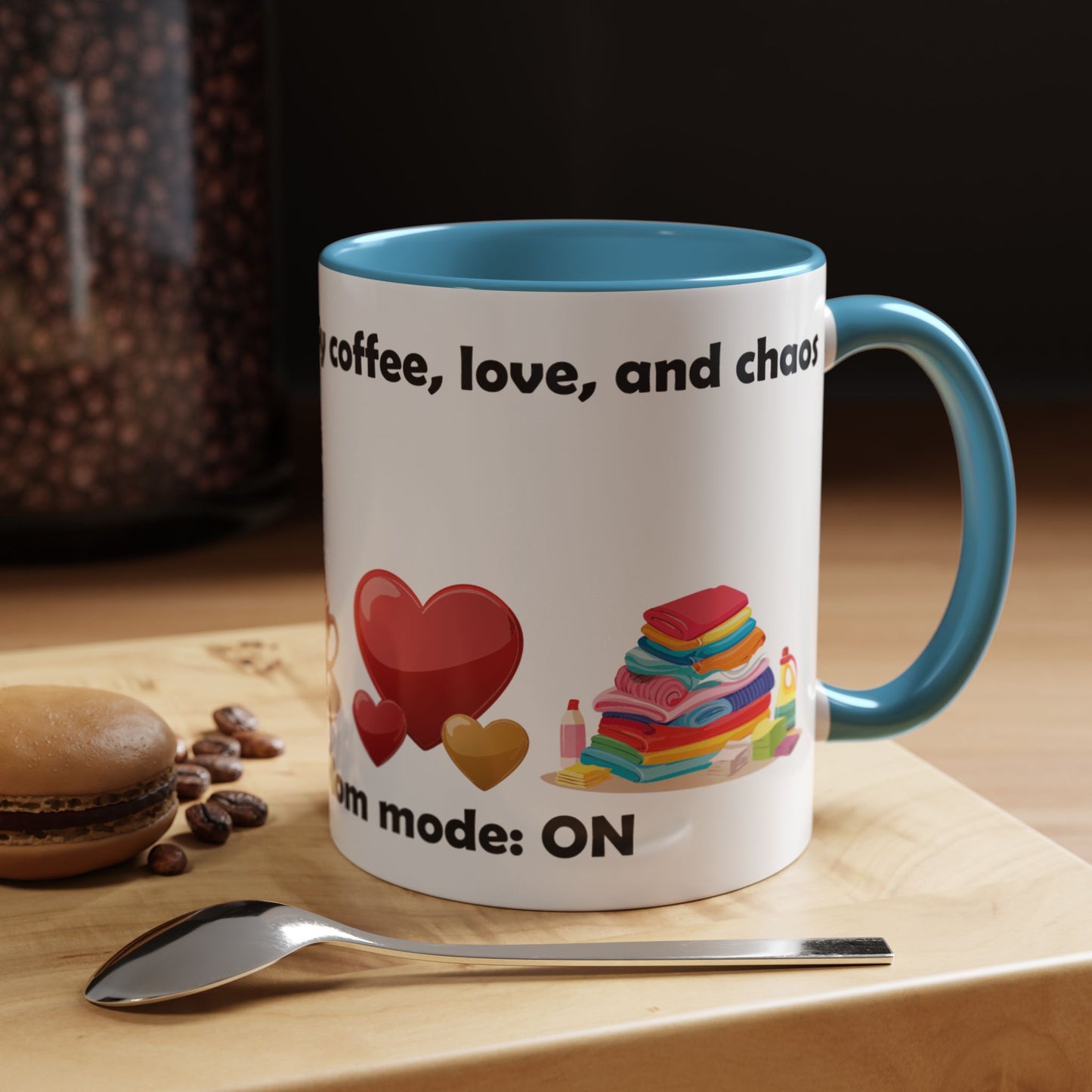 Mom Life Coffee Mug - 'Fueled by Coffee, Love & Chaos' - Perfect Gift for Moms