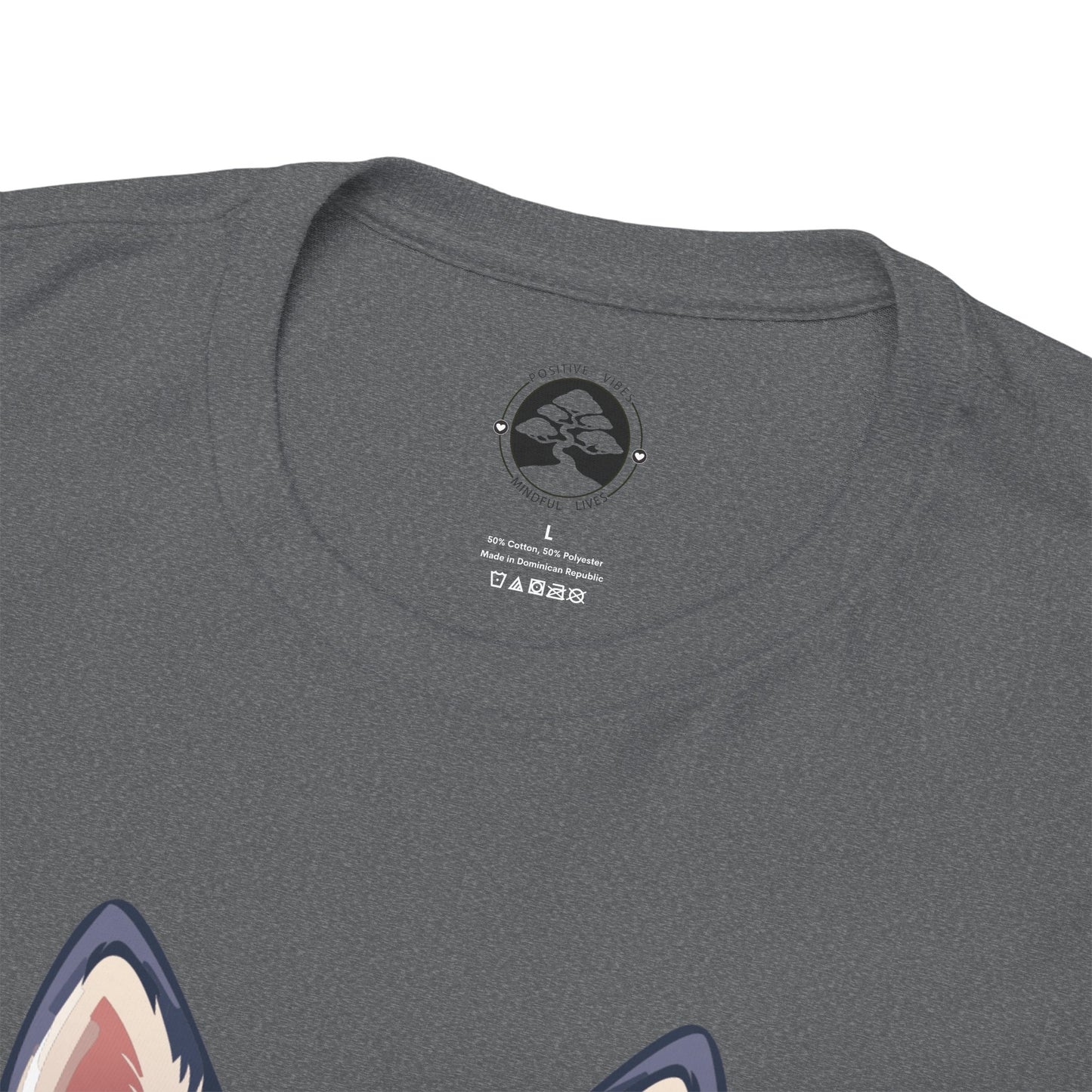 Camiseta unisex de algodón grueso con espíritu de perro de trineo y corazón de perro doméstico de Siberian Huskey