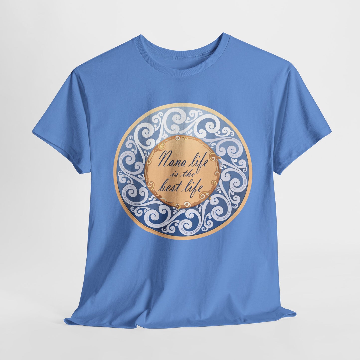 Motivational Unisex Heavy Cotton Tee - "Nana Life is the Best Life"