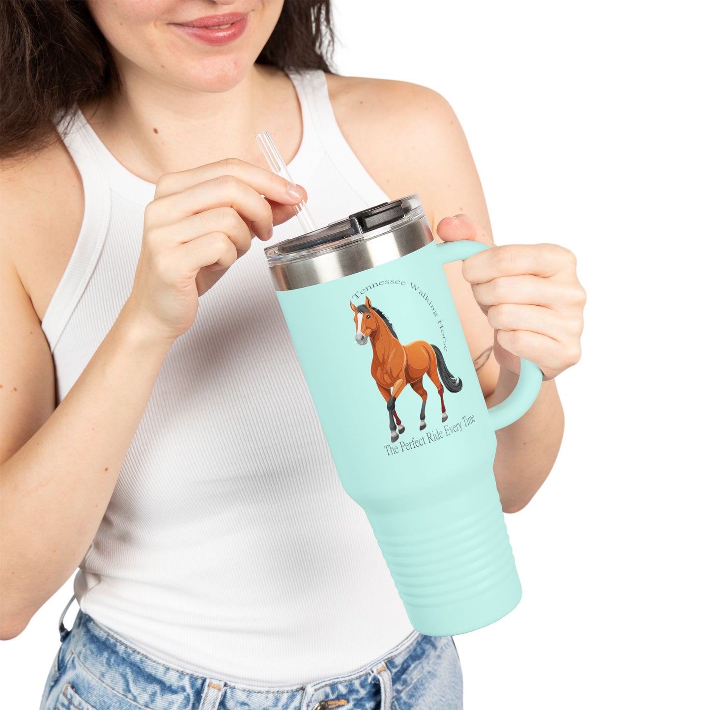 Tennessee Walking Horse Equestrian Insulated Travel Mug - Perfect Gift for Horse Lovers