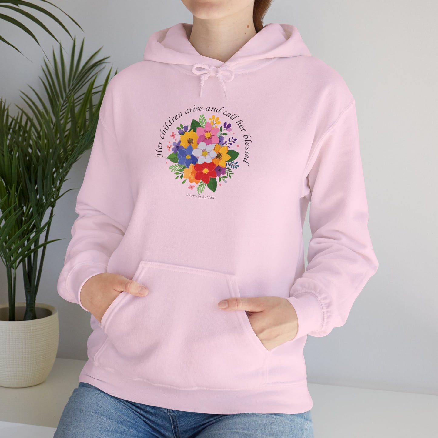 Floral Inspirational Hoodie for Mothers
