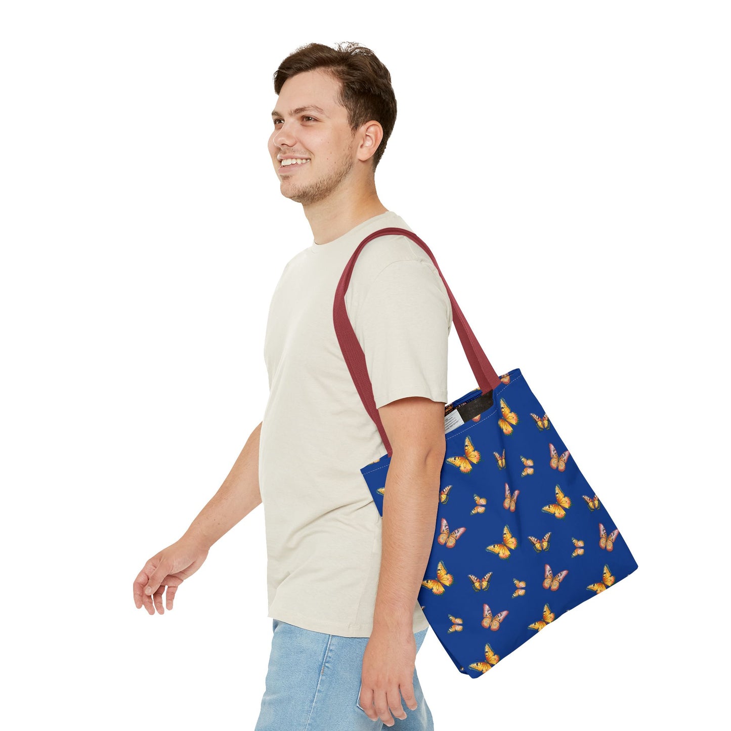 Colorful Butterfly Print Tote Bag - Stylish & Functional