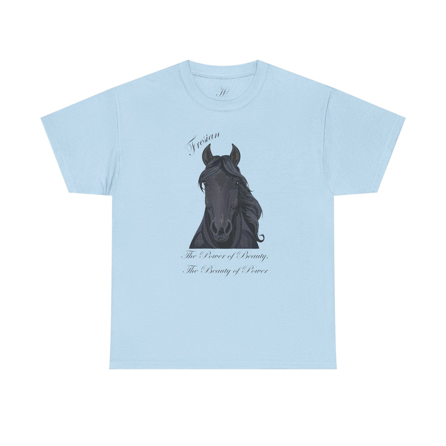 Fresian Horse Tee - Unisex Heavy Cotton T-Shirt