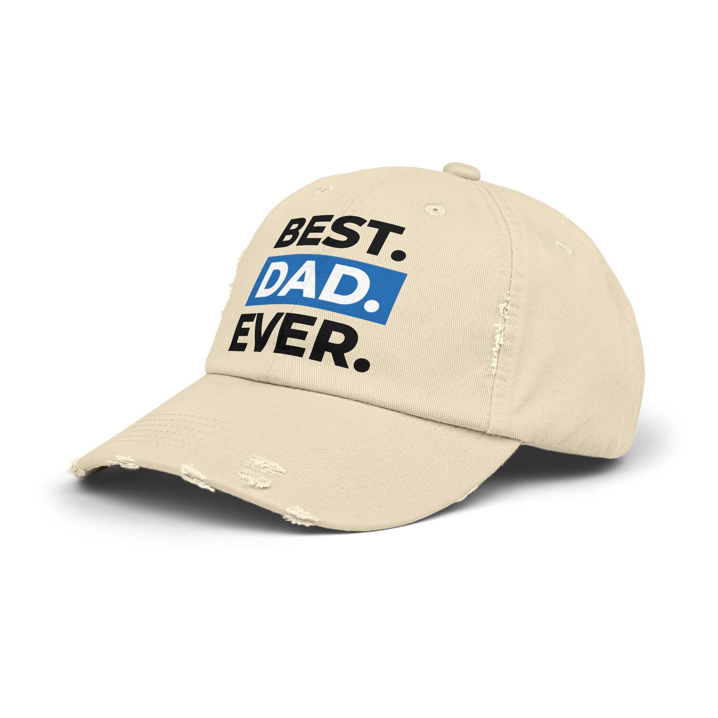 Best Dad Ever Distressed Cap | Unisex Vintage Hat, Father's Day Gift, Casual Dad Accessory, Dad Cap, Gift for New Dad