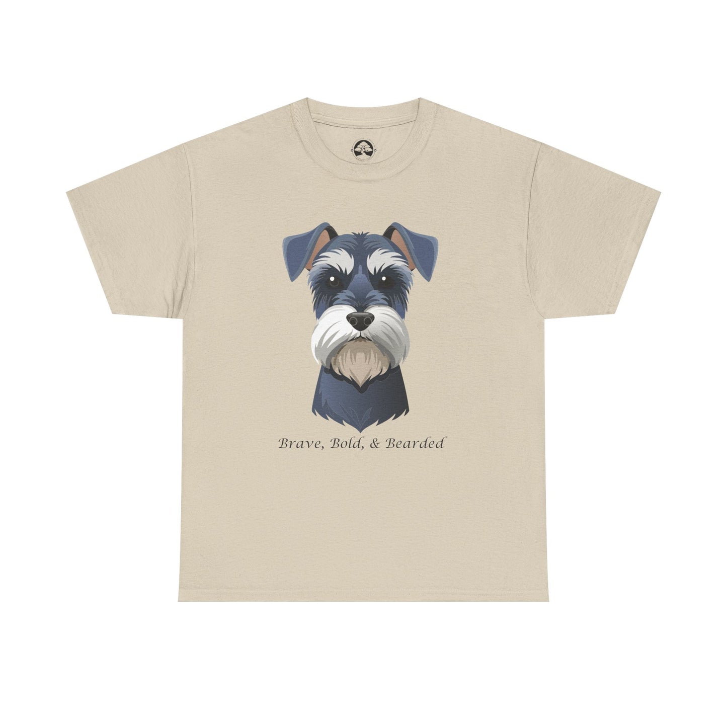Miniature Schnauzer - Brave, Bold & Bearded Unisex Heavy Cotton T-Shirt