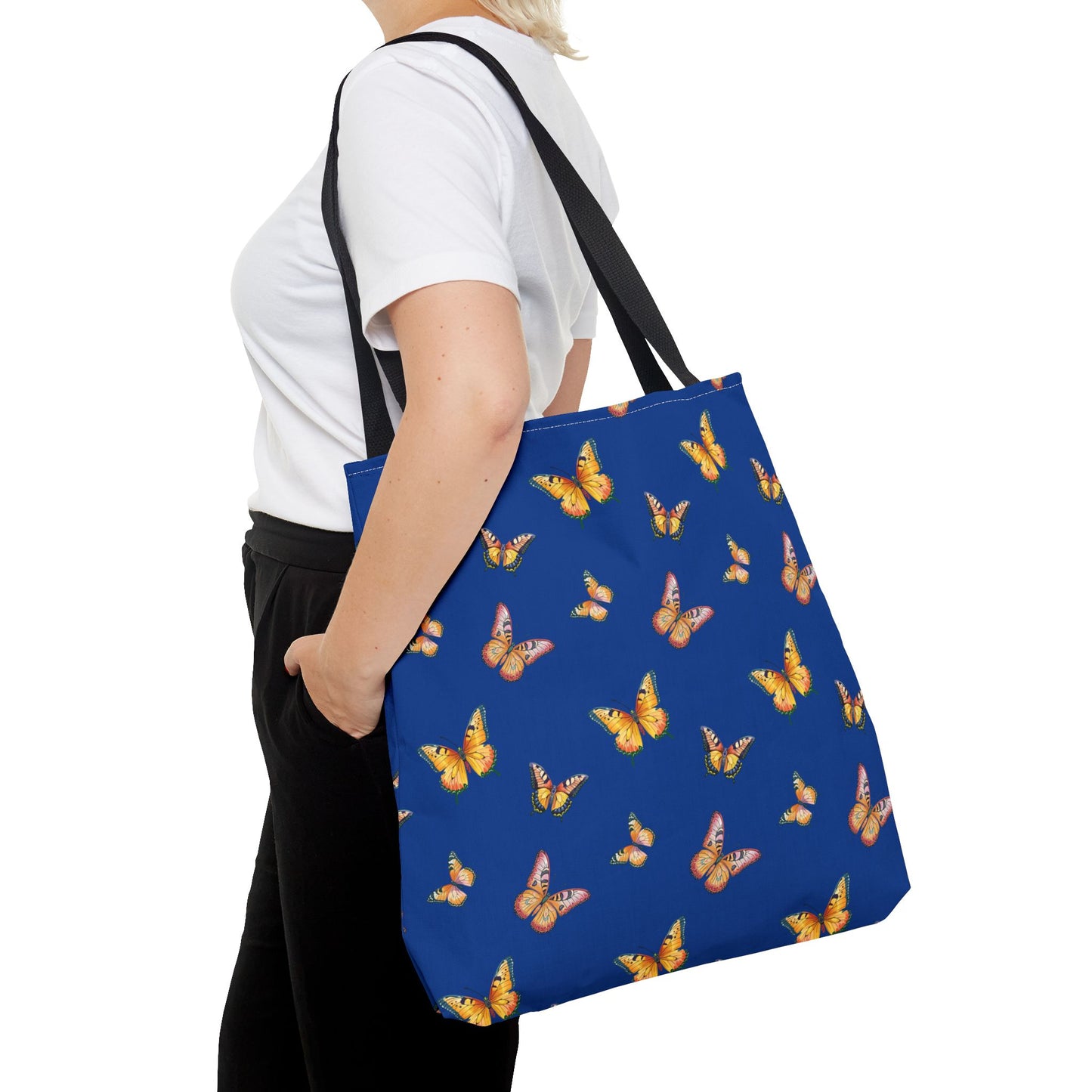 Colorful Butterfly Print Tote Bag - Stylish & Functional
