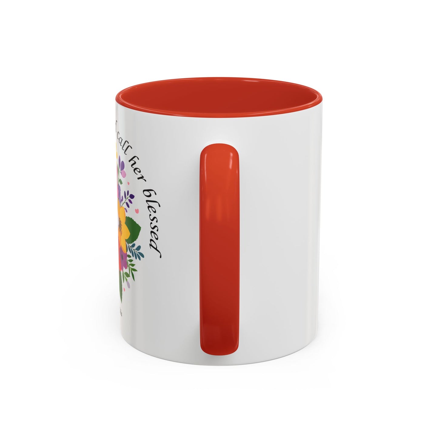 Floral Inspirational Coffee Mug - 'Her Children Arise and Call Her Blessed' - Perfect Gift for Moms