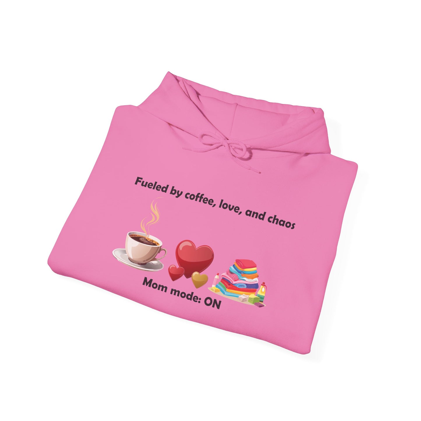 Mom Life Sweatshirt - Fueled by Coffee, Love, and Chaos