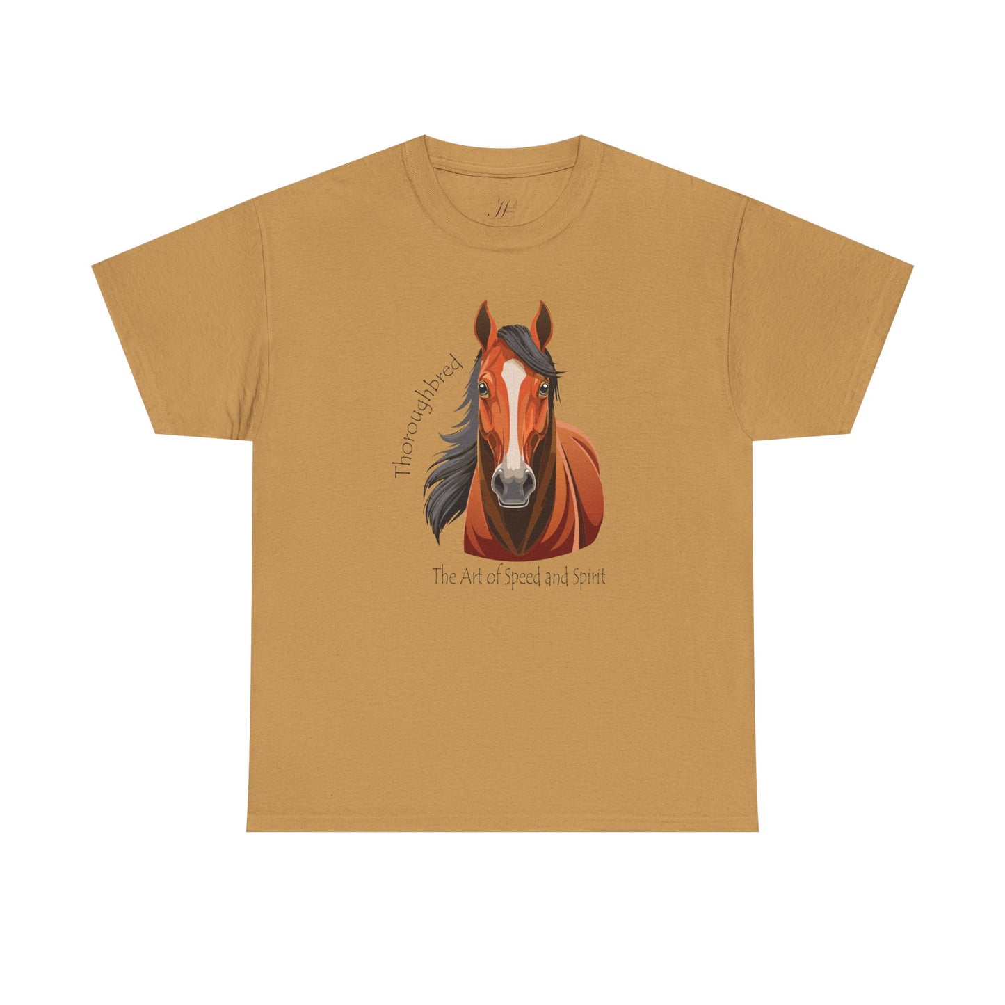 Thoroughbred Horse Unisex Heavy Cotton Tee