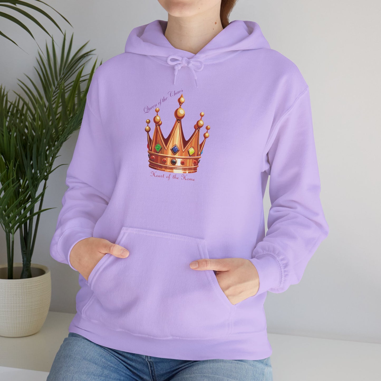 Queen of Chaos Unisex Hoodie – Heavy Blend Sweatshirt for Royal Vibes