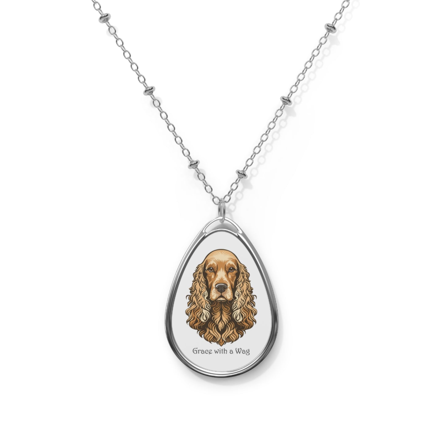 Collar ovalado de Cocker Spaniel - Grace With A Wag