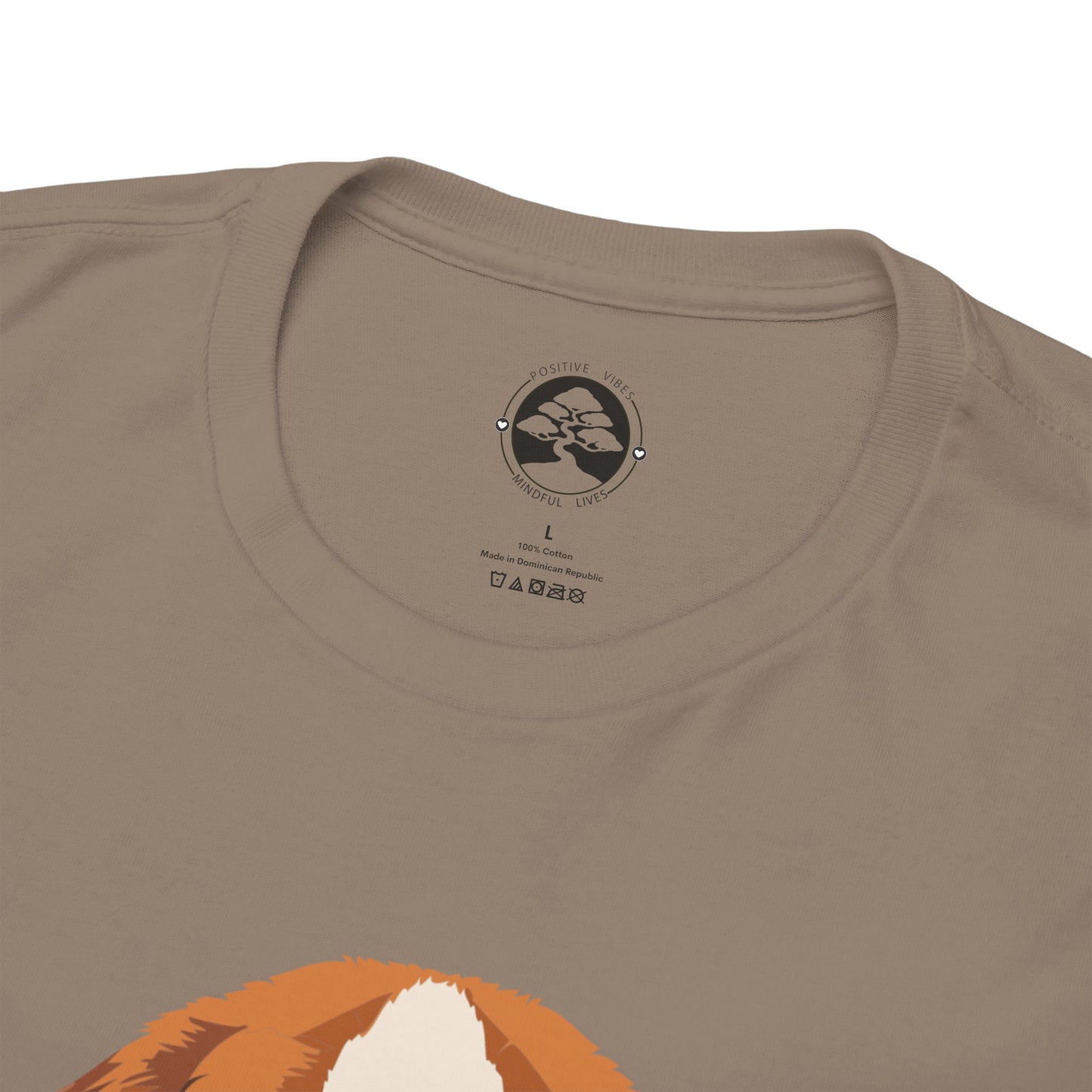 Camiseta unisex de algodón grueso con diseño de San Bernardo: Un abrazo en forma de perro