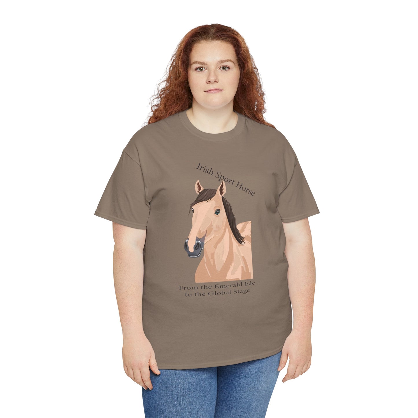 Irish Sport Horse Tee - Unisex Heavy Cotton T-Shirt