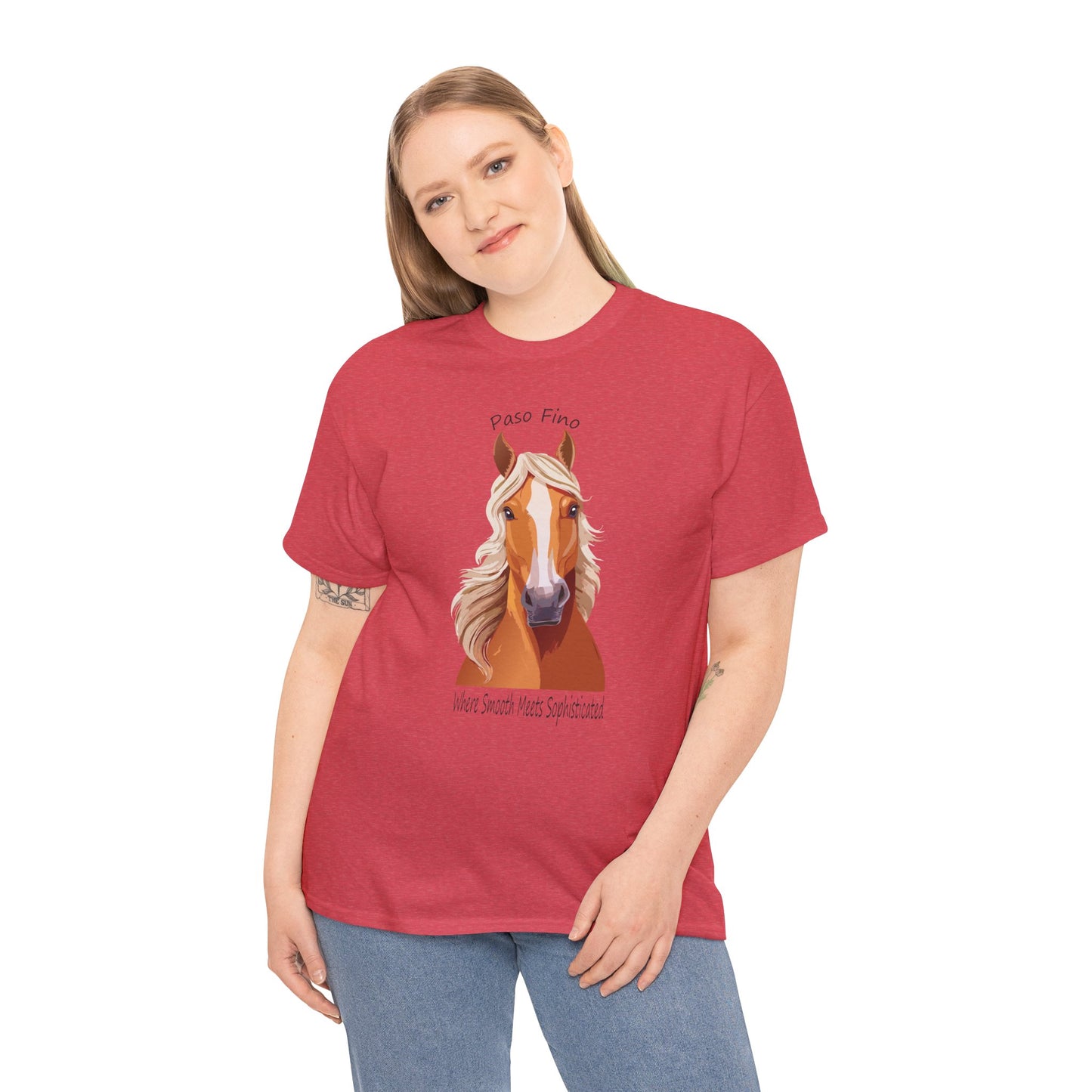 Paso Fino Horse Unisex Heavy Cotton Tee - Perfect Gift for Horse Lovers