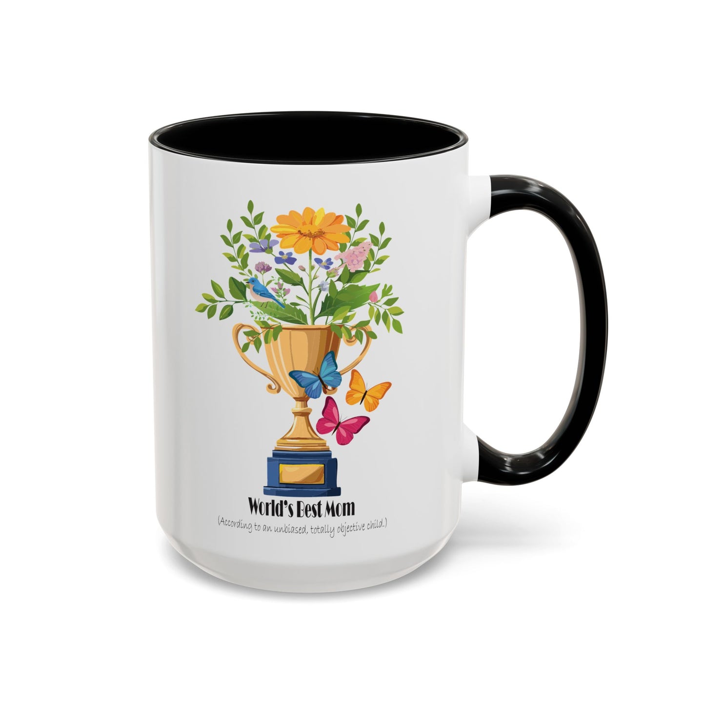 World's Best Mom Accent Coffee Mug - Perfect Gift for Mother's Day
