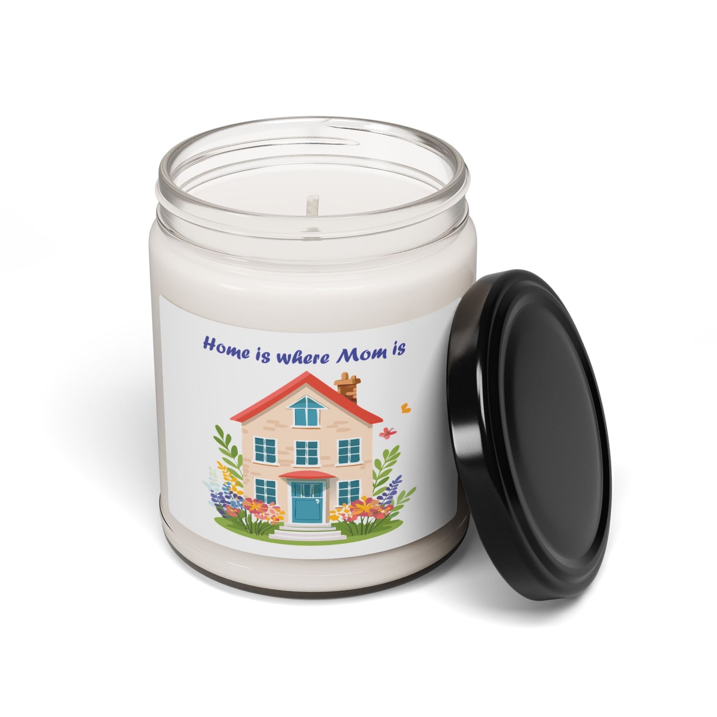 Home is Where Mom Is Scented Soy Candle - 9oz, Floral Decor, Perfect Gift for Mother's Day and Home Lovers