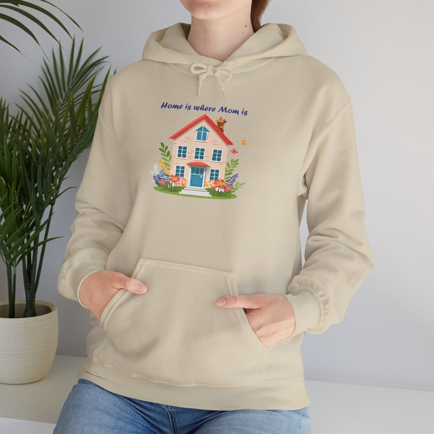 Home is Where Mom Is Hoodie - Unisex Heavy Blend Sweatshirt