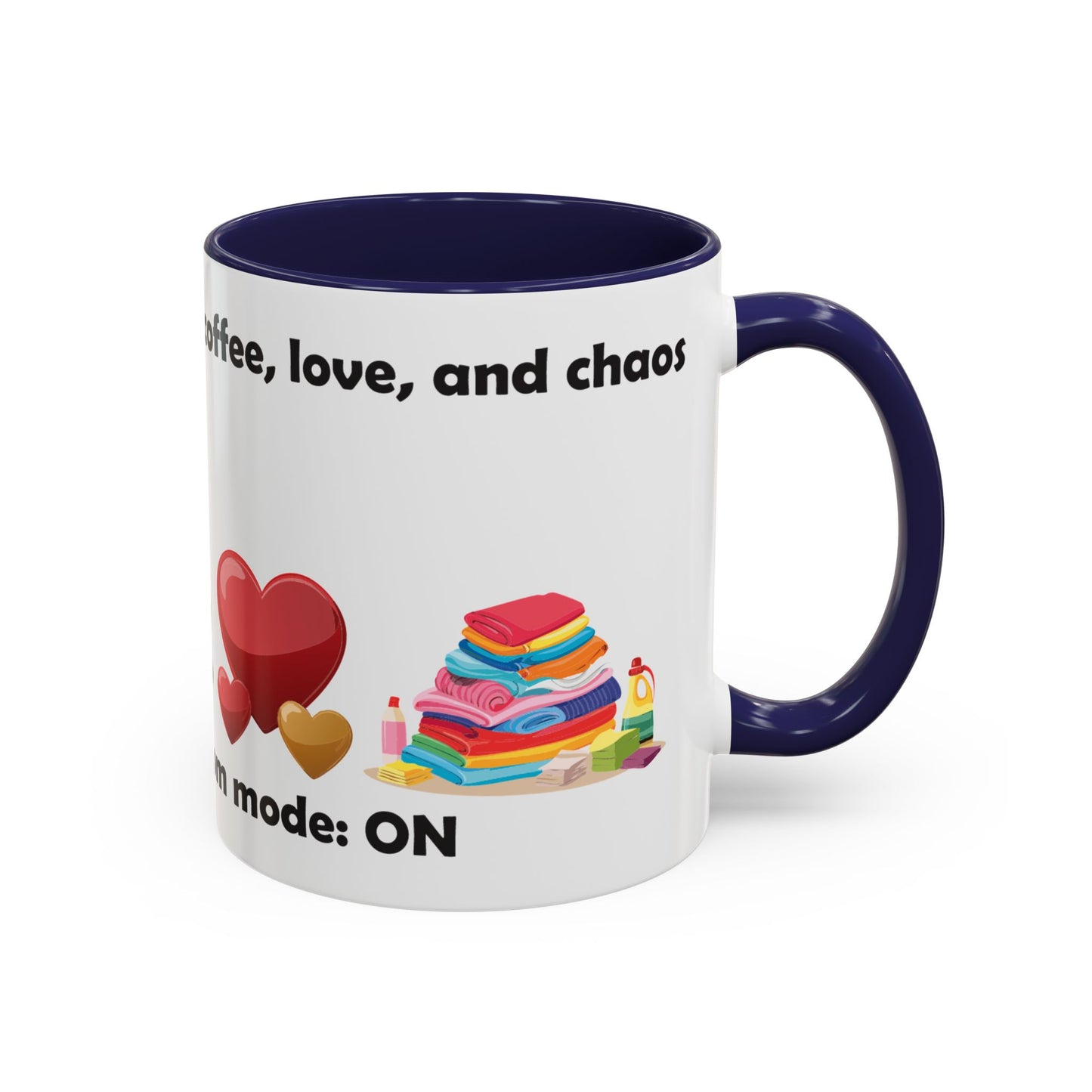 Mom Life Coffee Mug - 'Fueled by Coffee, Love & Chaos' - Perfect Gift for Moms