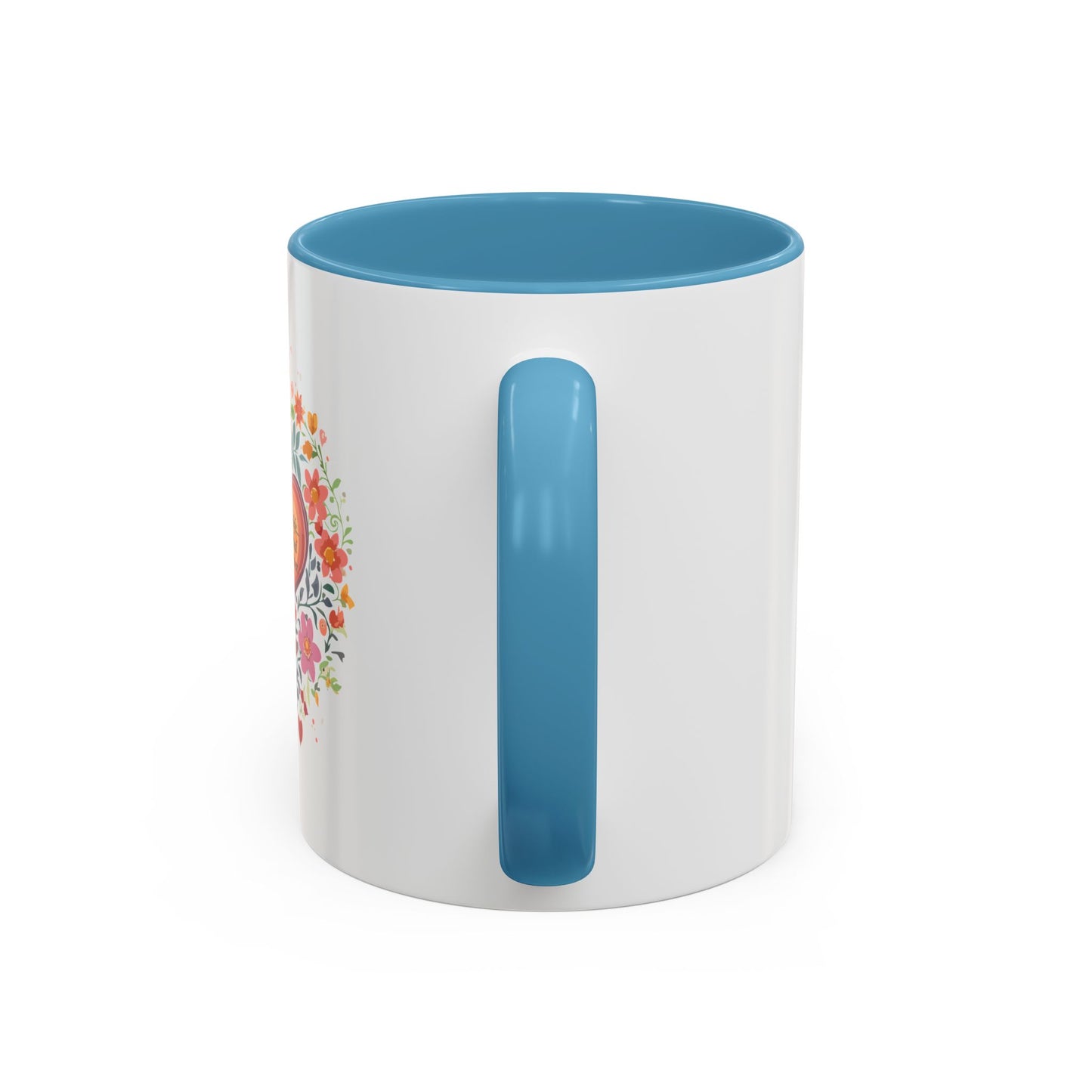 Mom Appreciation Heart Coffee Mug | Floral Design | 11 & 15oz Accent Mug