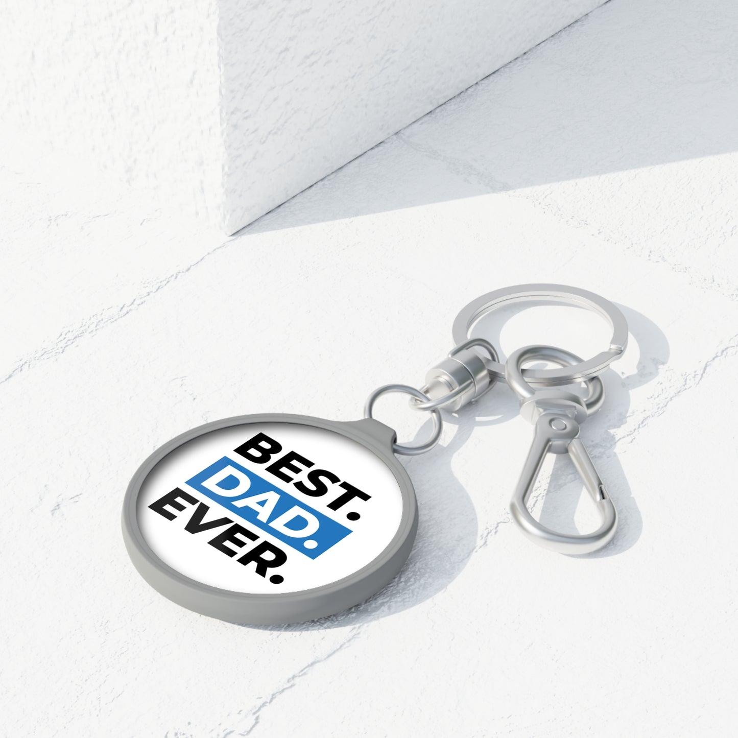 Best Dad Ever Keyring Tag - Perfect Gift for Father's Day and Everyday Usability