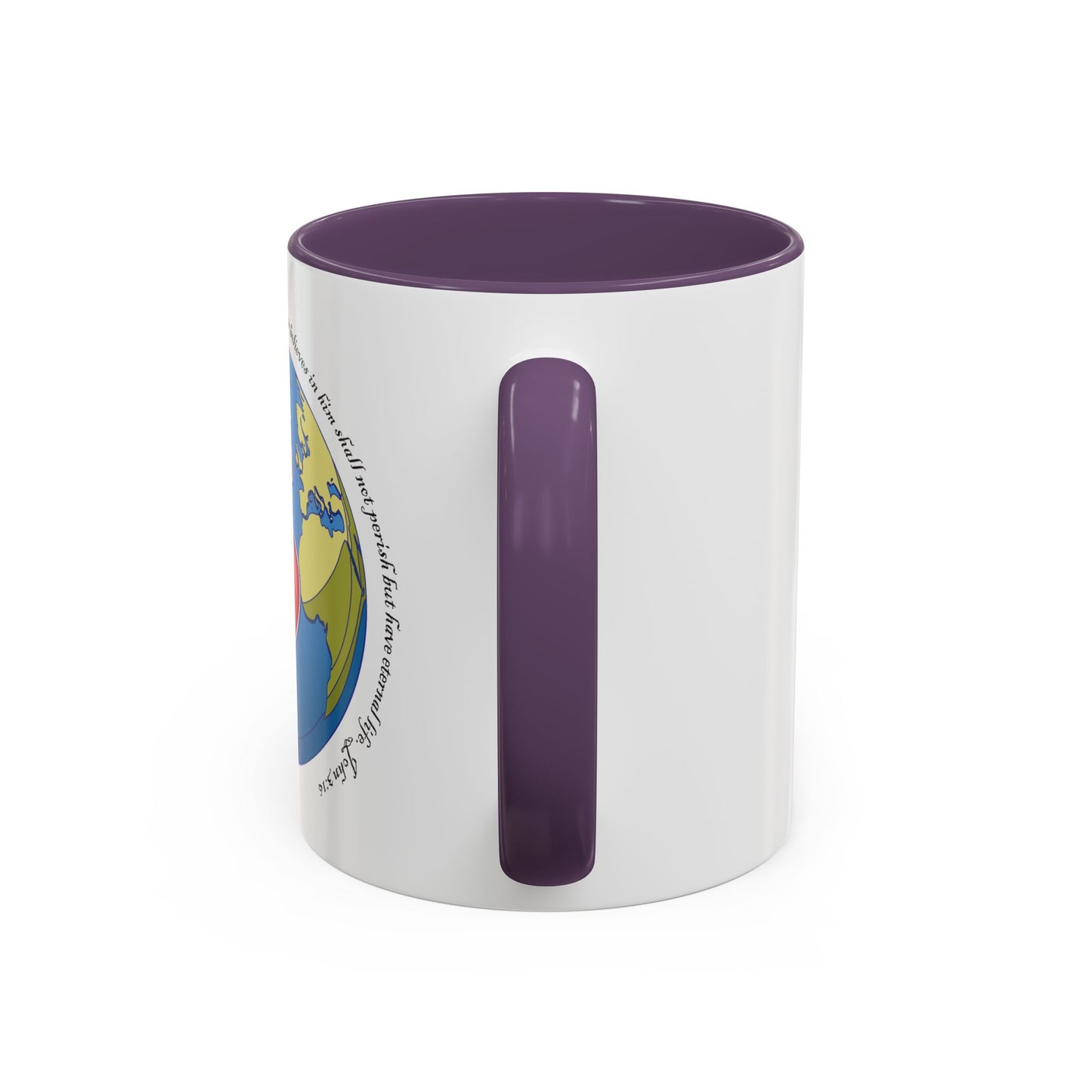 Taza de café con acento inspirador: diseño de fe y amor, perfecta para la motivación diaria.