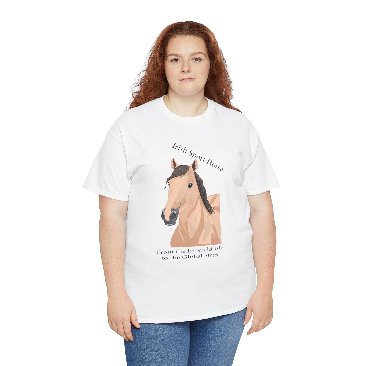 Irish Sport Horse Tee - Unisex Heavy Cotton T-Shirt