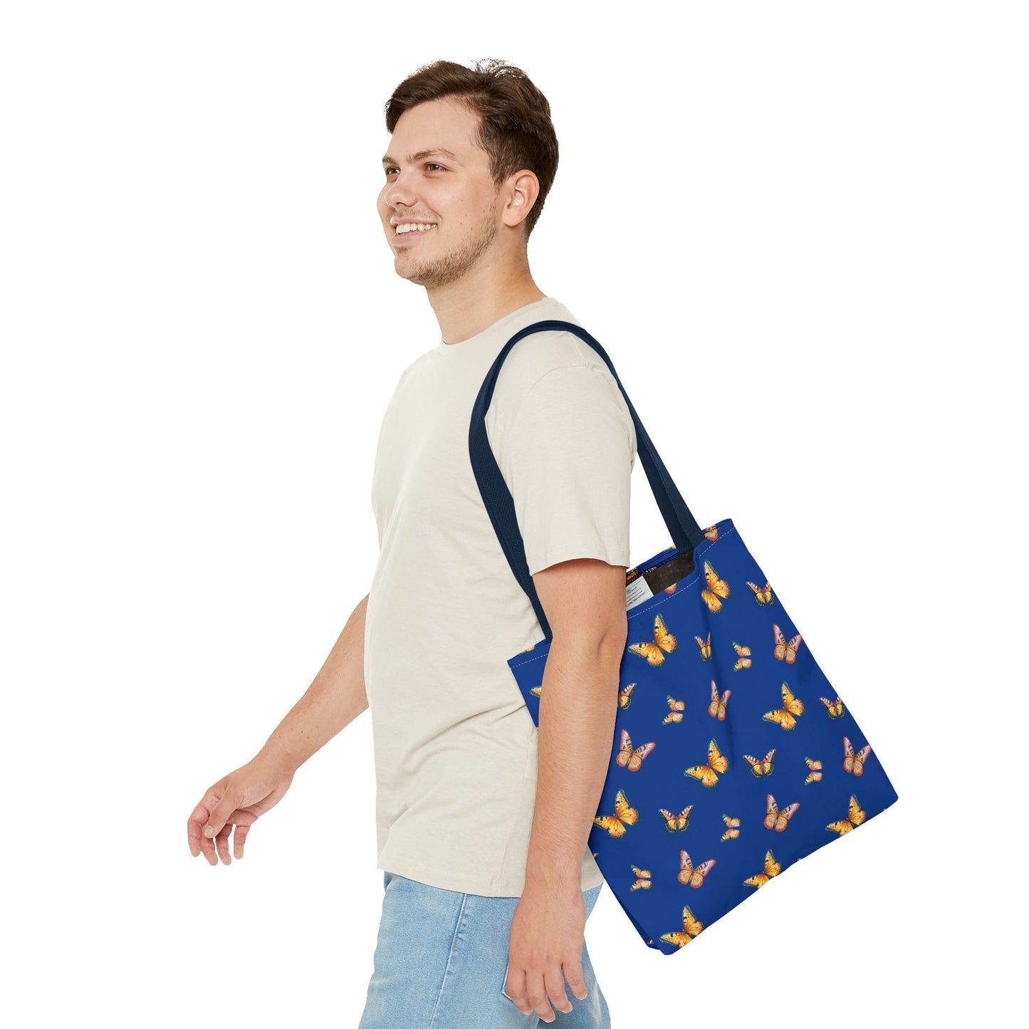 Colorful Butterfly Print Tote Bag - Stylish & Functional