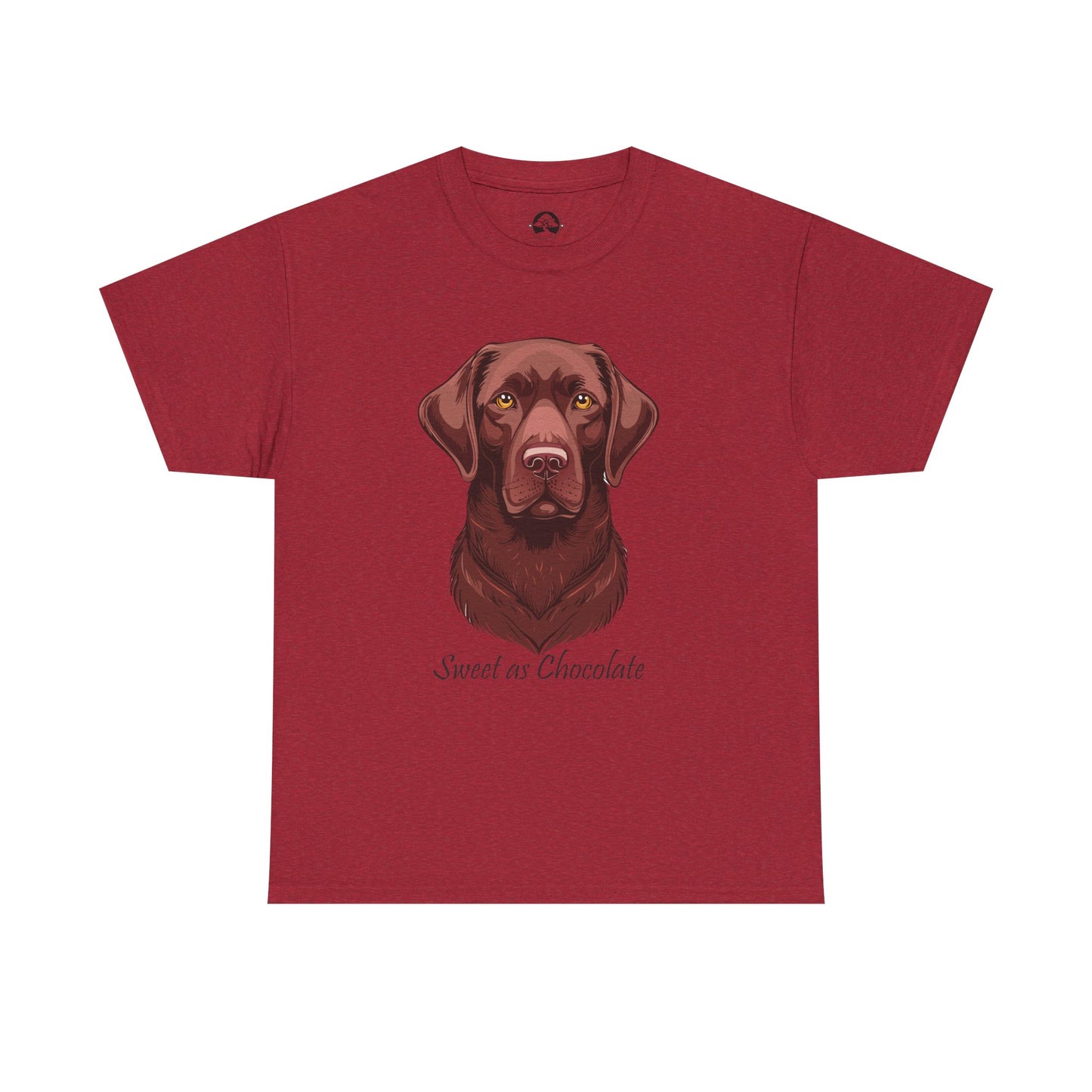 Labrador Chocolate - Camiseta unisex de algodón grueso con el dulce sabor del perro chocolate