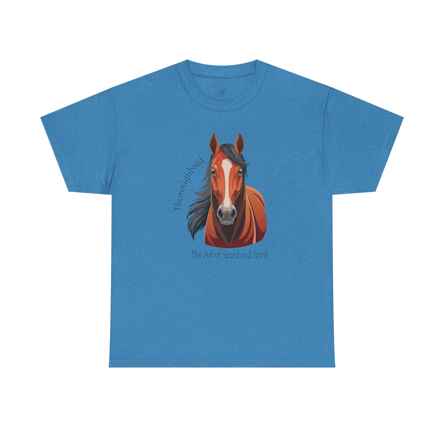 Thoroughbred Horse Unisex Heavy Cotton Tee