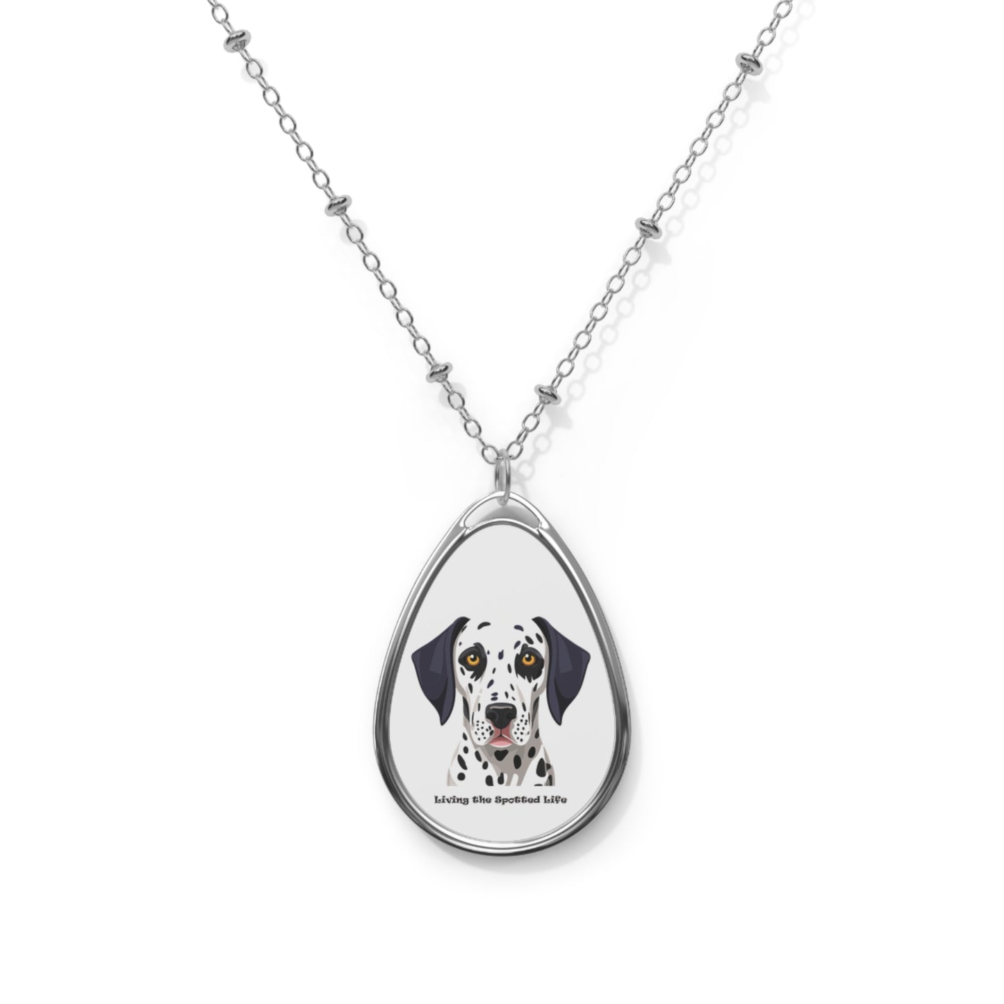 Collar ovalado dálmata | Diseño "Viviendo la vida consentida"
