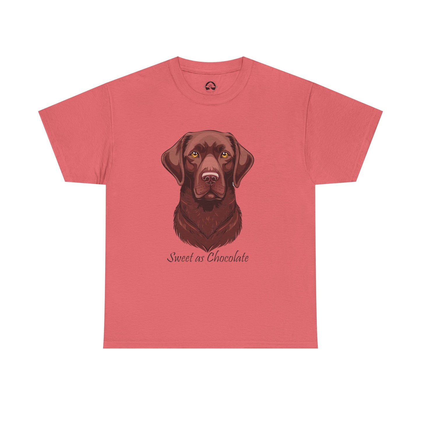 Labrador Chocolate - Camiseta unisex de algodón grueso con el dulce sabor del perro chocolate