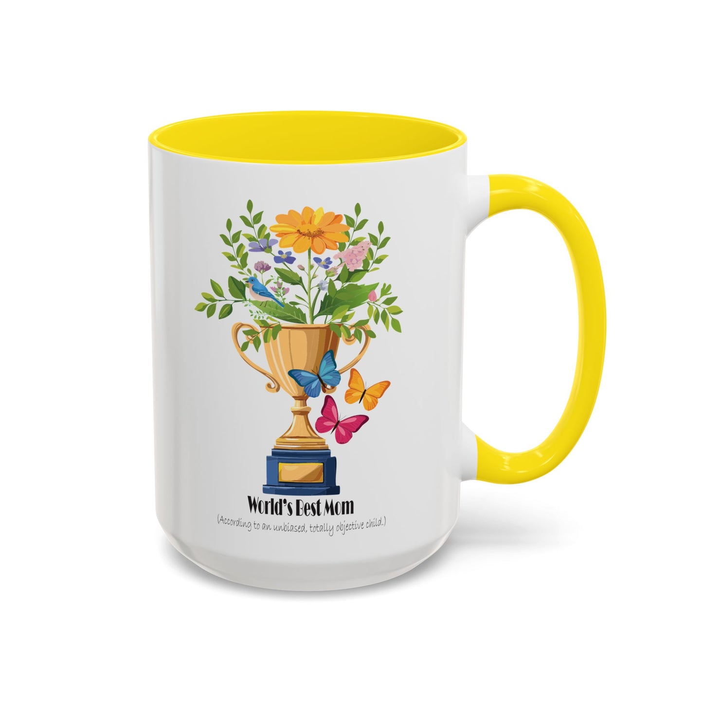 World's Best Mom Accent Coffee Mug - Perfect Gift for Mother's Day
