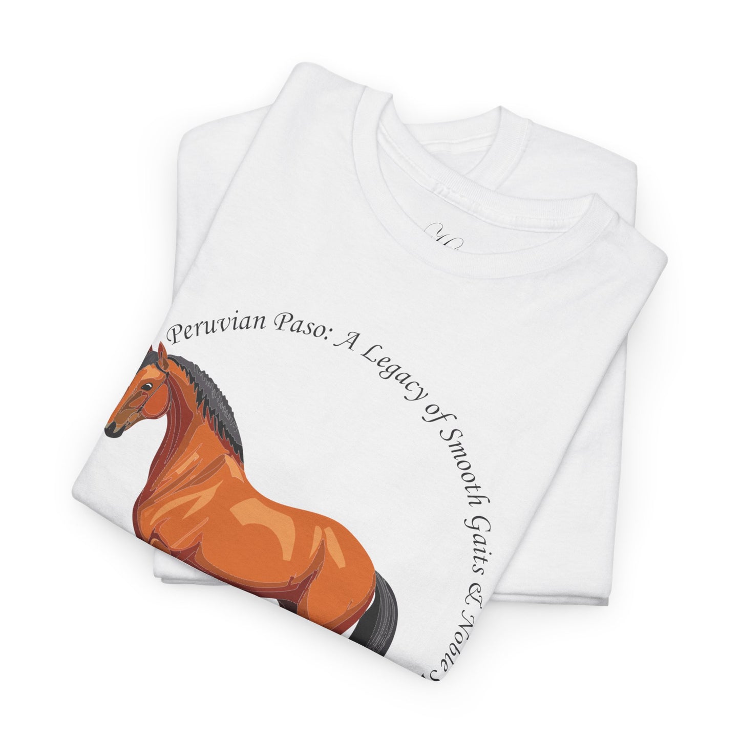 Peruvian Paso Passion Unisex Heavy Cotton Tee - Horse Graphic T-Shirt for Animal Lovers