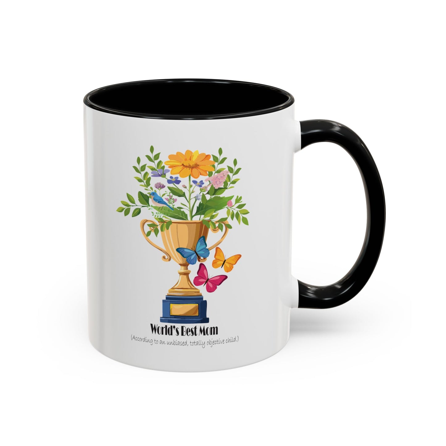 World's Best Mom Accent Coffee Mug - Perfect Gift for Mother's Day