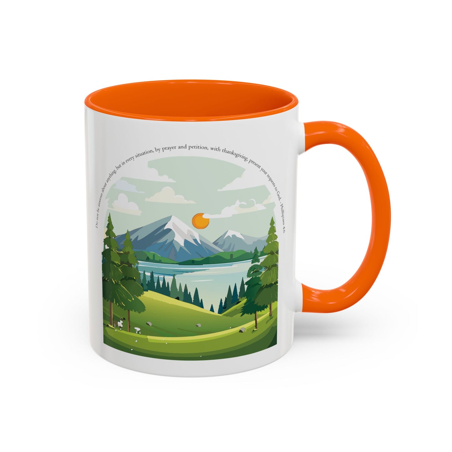 Taza de café inspiradora de naturaleza: perfecta para amantes de las actividades al aire libre y motivación matutina.