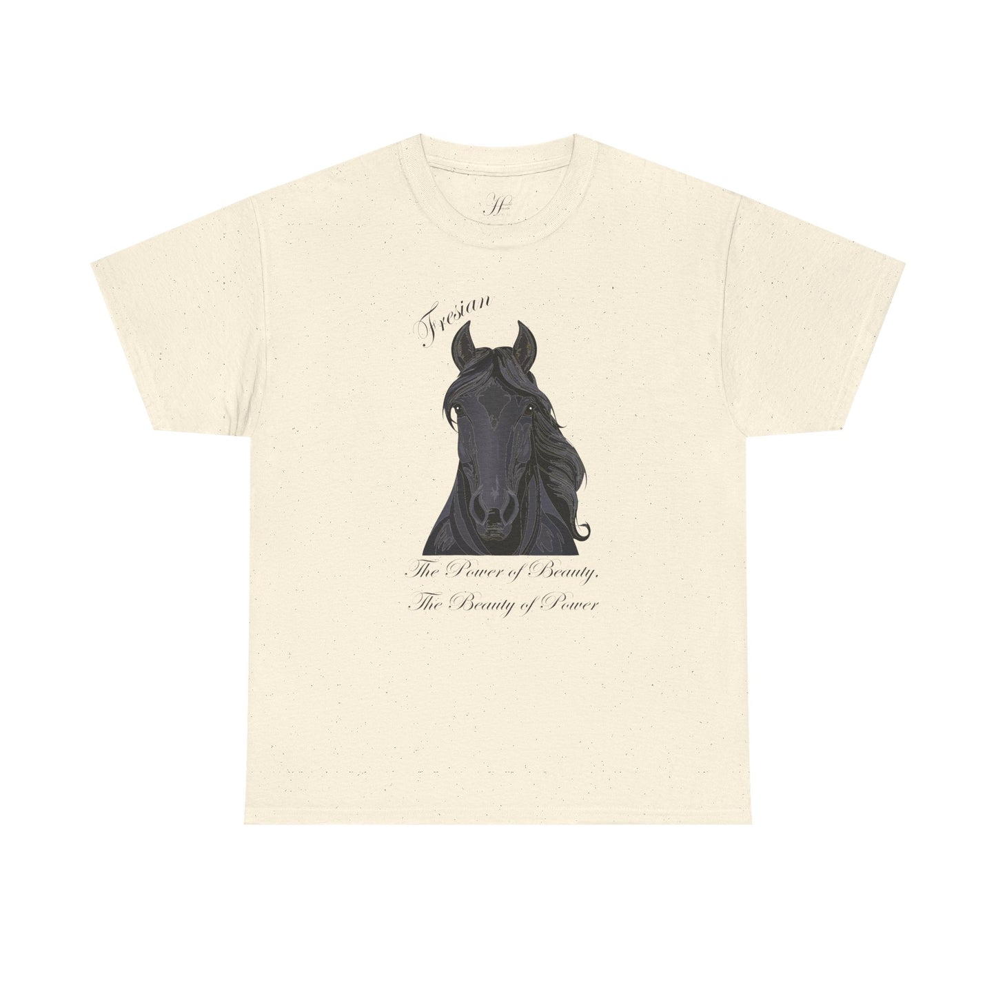 Fresian Horse Tee - Unisex Heavy Cotton T-Shirt