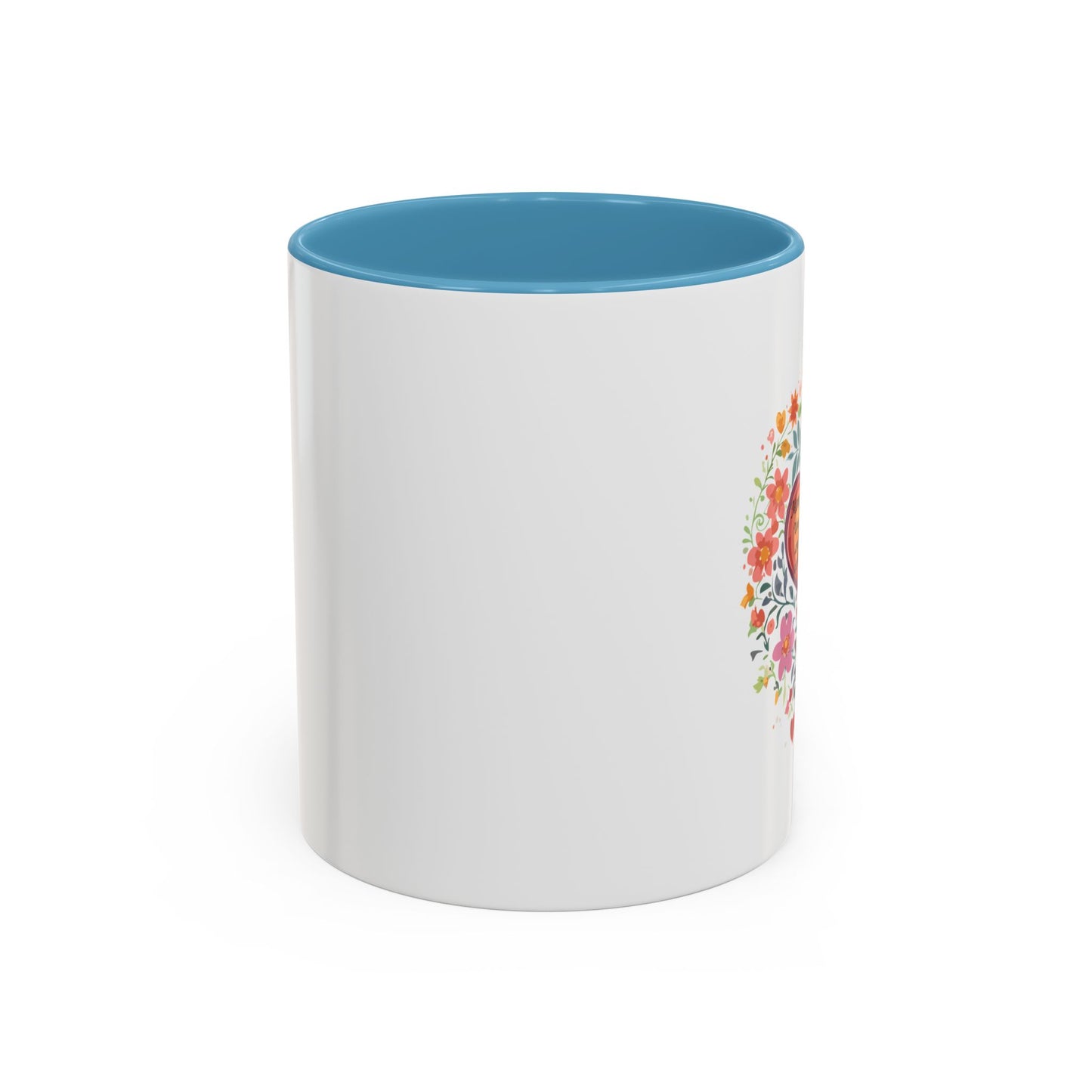 Mom Appreciation Heart Coffee Mug | Floral Design | 11 & 15oz Accent Mug