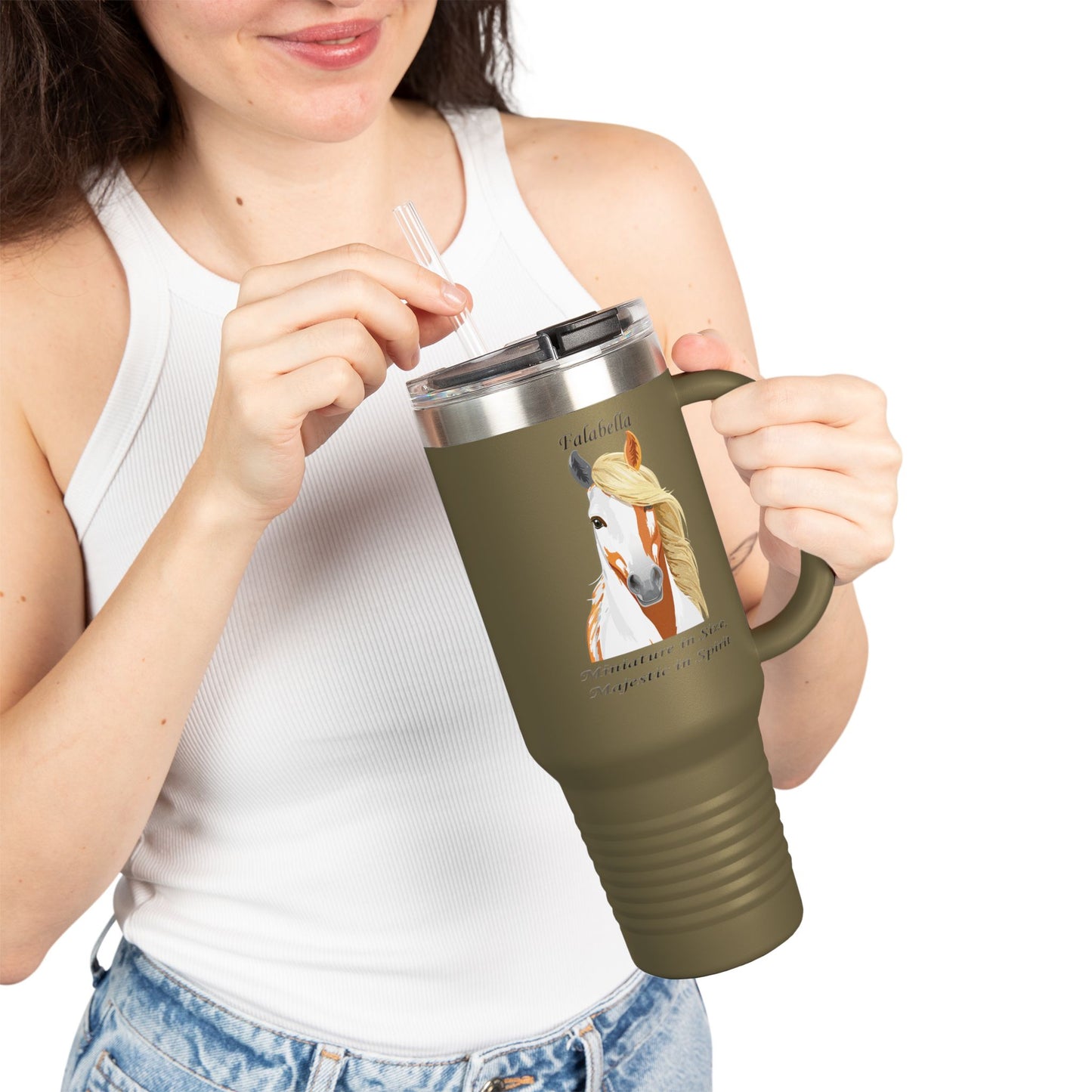 Falabella Horse Insulated Travel Mug - 40oz for Equestrian Lovers