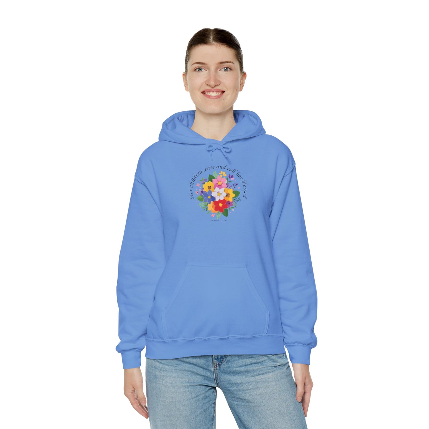 Floral Inspirational Hoodie for Mothers