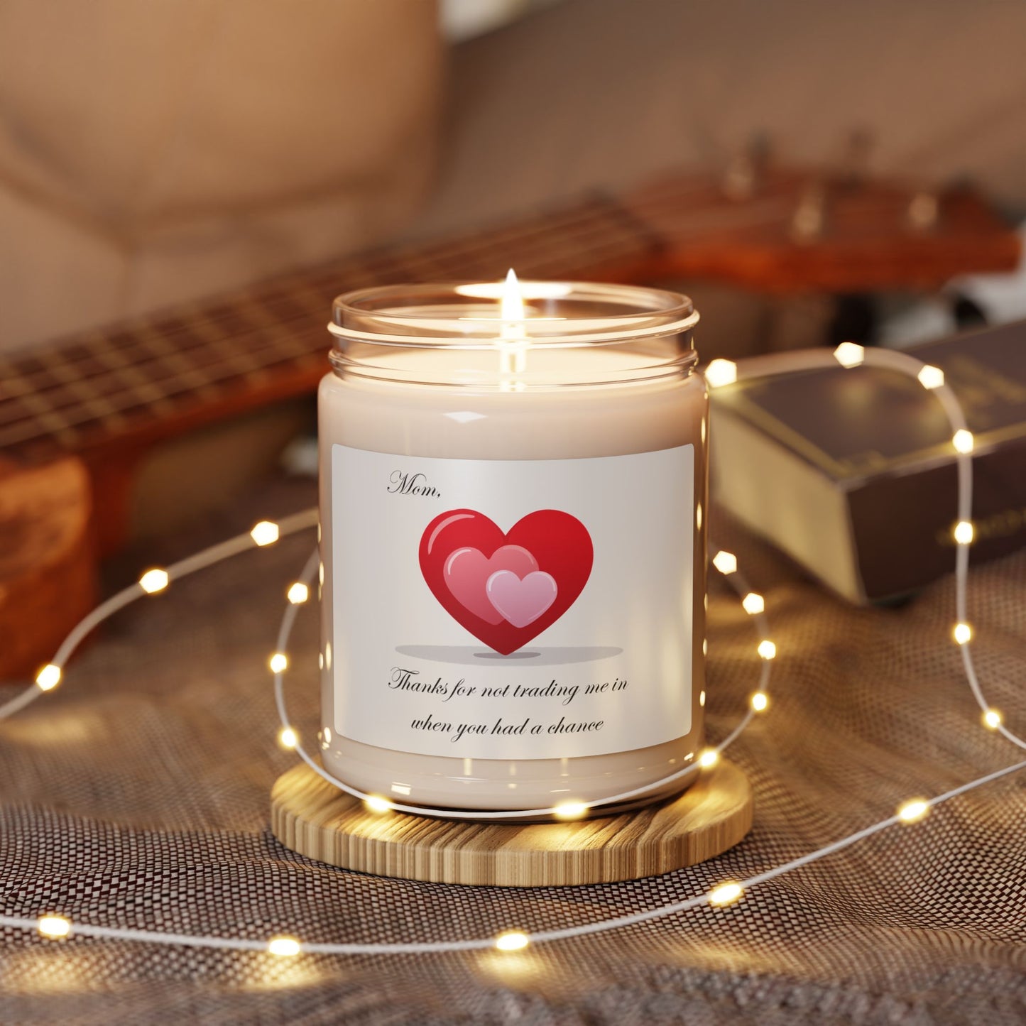 Heartfelt Mom Scented Soy Candle - 9oz, Thank You Gift for Mother's Day